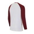 thumbnail image 2 of Men's Concepts Sport White/Burgundy Washington Commanders Tinsel-Raglan Long Sleeve Top & Pants Sleep Set, 2 of 3