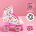 Barbie Roller Skates, Indoor/Outdoor Skates with Adjustable Straps