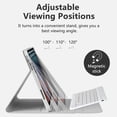 thumbnail image 3 of Funda con teclado MMK para iPad 11.ª y 10.ª generación con Bluetooth, color gris, 3 of 7