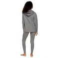 thumbnail image 2 of Felina | Estero Brushed Jersey Pullover Hoodie and Legging (Medium Heather Grey, Large), 2 of 2