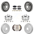 thumbnail image 1 of Transit Auto Front Rear Disc Brake Caliper Coated Rotors Drums Semi-Metallic Pads Kit (8Pc) for Car 2013-2017 Chevrolet Trax KCG-101175P, 1 of 11