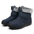 thumbnail image 2 of Juosiy Womens Snow Boots Furry Lined Warm Slip On Ankle Booties Outdoor Water-proof Non Slip Work Shoes, 2 of 3
