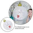 thumbnail image 3 of Bola inflable de conejo de Pascua de PVC para decoración de patio al aire libre, decoración para fiesta de Pascua, adorno inflable colgante para jardín, parque y hogar., 3 of 7