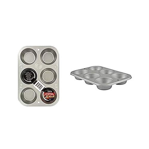 Muffin Cupcake Baking Tin. Stainless Steel Cupcake Tray.Oven Cooking Baking Pan. Dishwasher Safe. Muffin Baking Cupcake Pans 6-Cup