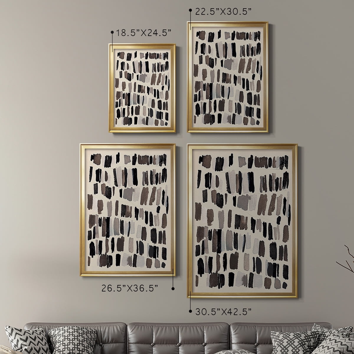 Chalk and Flint III Premium Framed Print, in Gold, Black, or Silver - Ready to Hang