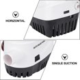 thumbnail image 4 of Yacht 1100gph Bomba de agua de sentina sumergible automática con interruptor automático para caravana Camping Marine White + Black (g1100-40-12 12v) kaili Sencillez, 4 of 5