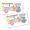 Crafters Cup You've Been Ducked Card 50 Pack 23.5 inches Business Card Size Duck Duck Jp Tag! Tie Dye SUV Design