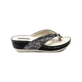 thumbnail image 2 of Good Choice Womens Dafni Wedge Slip On Platforms Black 10 Medium (B,M), 2 of 3