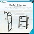 thumbnail image 6 of MARINE CITY 5-Step Foldable Boarding Ladder, 304 Stainless Steel, Non-Skid Rust-Resistant Design, Ideal for Boats, Ships, and Marines 3+2 Steps, 6 of 7