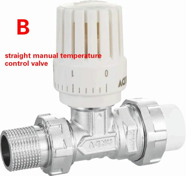 5 sizes straight manual temperature control valve Automatic temperature