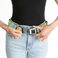 thumbnail image 6 of Buckle-Down Belt, Seatbelt Buckle Belt, Easter Eggs Decorated Eggs Yellow Multi Color, 34 to 52 Inches, 6 of 9
