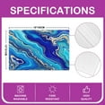 thumbnail image 3 of Manfei Blue Marble Placemats Set of 4, Modern Aesthetic Marbling Table Mats for Dining Table Set of 4, Watercolor Artwork Table Place Mats for in Door Dining, Stylish Dining Room Decor, 3 of 4
