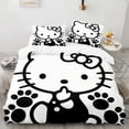 thumbnail image 5 of Sanrio Duvet Cover Set Hello Kitty Bedding Set Cartoon Anime Hello Kitty Quilt Cover Pillowcase Bed Set Twin Full Queen Size, 5 of 13