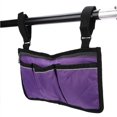 thumbnail image 3 of Multiple Pockets Large Capacity Wheelchair Armrest Side Bag Wheelchair Storage OrganizerPurple, 3 of 9