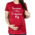 thumbnail image 2 of Growing My Valentine Valentines Day Pregnant Pregnancy Announcement Shirt (Small-Red), 2 of 6
