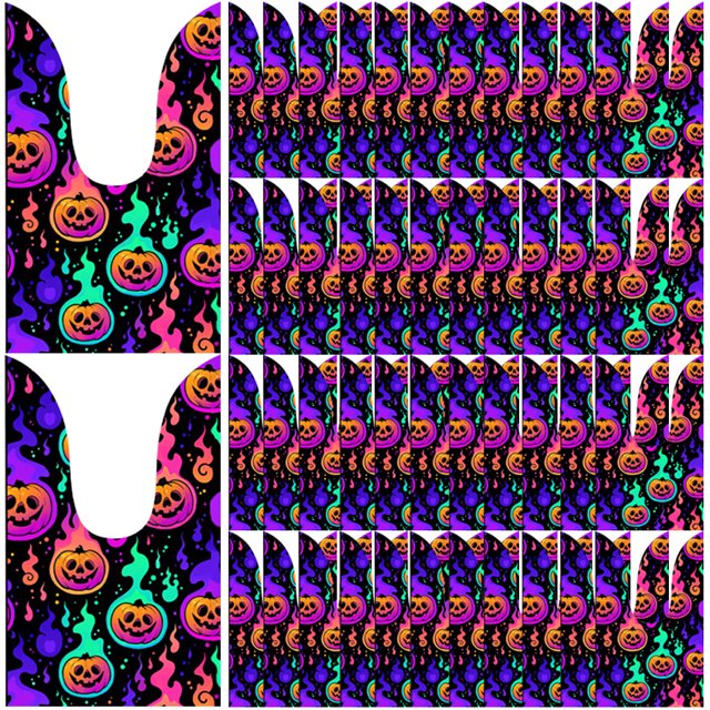 Bolsas Goodie Orejas de conejo Halloween Sweety Party Supplies (calabaza) 50 piezas