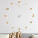 thumbnail image 1 of Uxcell 1-Pack Reloj de Pared 3D DIY, Reloj de Pared Sin Marco Silencioso de 59" con Números para el Hogar, Dorado+Plateado, 1 of 1