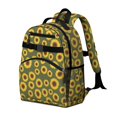 thumbnail image 1 of Sunflower Green Pattern Cute School Backpack Bag for School with Padded Back and Adjustable Shoulder Straps 15.25"x11.5"x5.25", 1 of 3