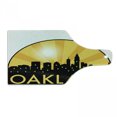 thumbnail image 1 of Oakland Cutting Board, Buildings and a Sunburst Effect on the Background, Decorative Tempered Glass Cutting and Serving Board, in 3 Sizes, by Ambesonne, 1 of 2