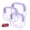 Purple, variant on Clear Toiletry Bag Travel, FITDON 3PCS Waterproof Wash Bag Portable Makeup Bag with Zipper Shaving Bag Gym Shower Bathroom Bag for men women, Black