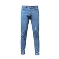 thumbnail image 5 of Aoochasliy Mens Jeans Men Striped Zipper Denim Hole Vintage Wash Hip Hop Work Trousers Jeans Pants, 5 of 8