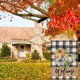 thumbnail image 6 of Thanksgiving Fall Flags for Outdoors 28 x 40 Double Sided,Buffalo Plaid with Welcome Pumpkins House Flags,Autumn Decorative Yard Flags,Seasonal Garden Flags for Farmhouse Porch Holiday Outside, 6 of 6