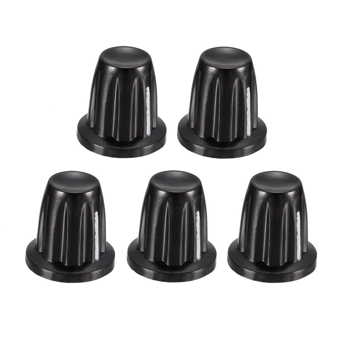 5 Pcs Speaker Control Knob Power Amplifier Knob 15mm Dia. Rotary Knobs