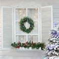 thumbnail image 4 of Artificial Christmas Decorastions Wreath, Christmas Decorastions Garland Front Door Home Wall Decor Indoor Outdoor Wedding B, 4 of 6