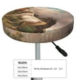 thumbnail image 4 of Hirioo Three Horses Oil Painting for Round Bar Stool Seat Covers Washable Stool Cushion Slipcover Elastic Bar Chair Covers for 12-14 Inch Chair-12 inch, 4 of 7