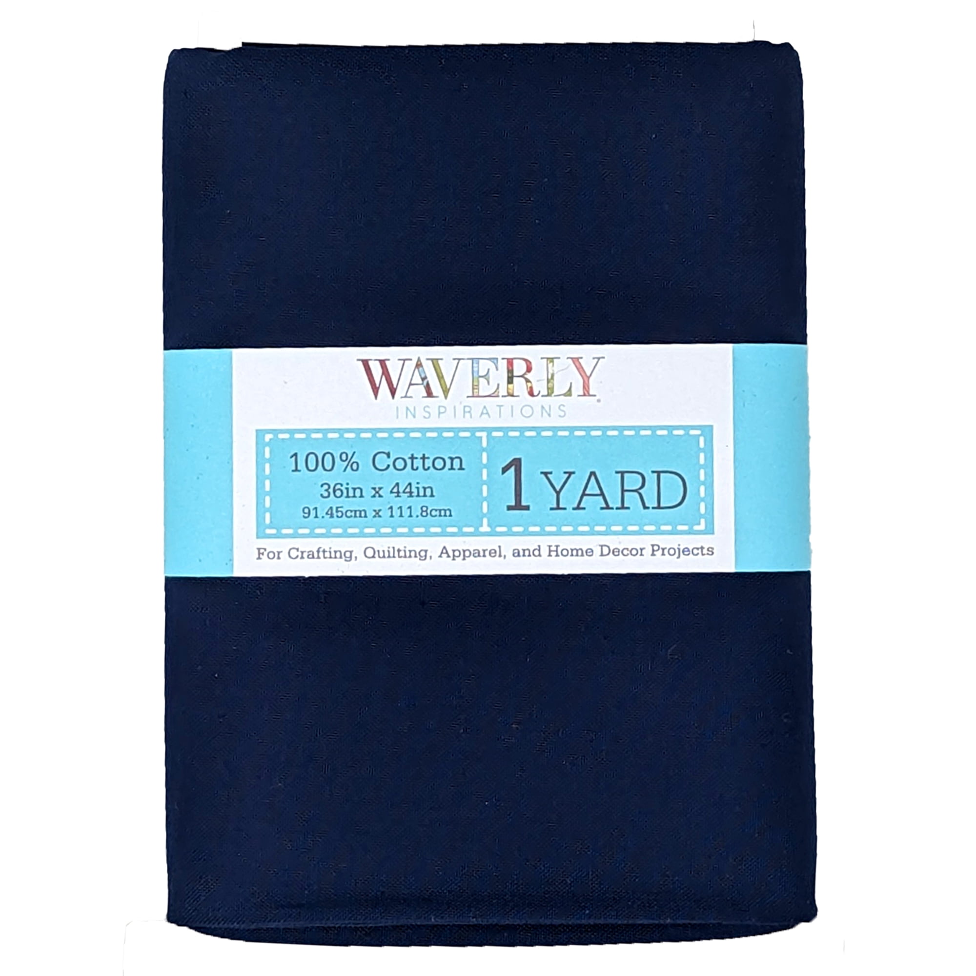 (3 pack) Waverly Inspirations 1 Yard Cut 100% Cotton Solid Fabric Solid Ink 44" Wide for Quilting & Sewing