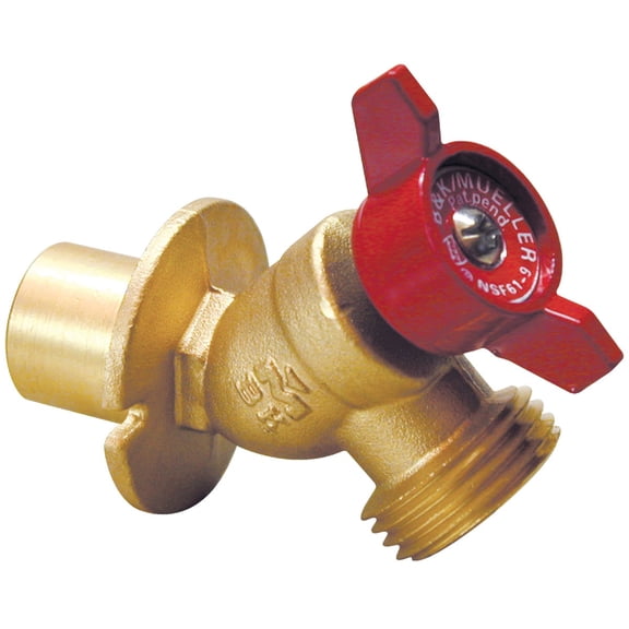 Flanged Sillcock Quarter Turn Chrome Plated