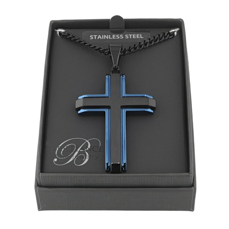 Free Shipping! Brilliance Fine Jewelry Stainless Steel Cross