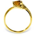 thumbnail image 4 of Galaxy Gold 14k Yellow Gold Heart-shaped Natural Citrine Ring - Size 9.0, 4 of 5