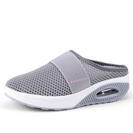 

HEBELEENA Diabetic Air-Cushion Slip-On Walking Shoes Orthopedic Sandals for Women With Arch-Support
