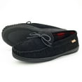 thumbnail image 6 of Pamir Men's Genuine suede Fleece Moccasin Slippers Indoor Outdoor Slip on Shoes Black 15M US, 6 of 9