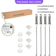 thumbnail image 5 of Washer Suspension Rod Kit W10780048 W10257088 W10349191  Replacement for Whirlpool, Maytag, Kenmore, Amana, Admiral – 4 Rods with Springs & Bushings, 5 of 8