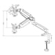 thumbnail image 2 of Soporte para Monitor Taika  TK-DB1027G Atura Ajustable Pistón 9KG 10-27", 2 of 3