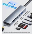 thumbnail image 2 of Adaptador multipuerto 7 en 1 USB C Hub UANTIN 4K HDMI 100 W PD, 2 of 7