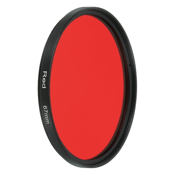 Uxcell 67mm Lens Filter,Full Red Camera Filter Scratch Optical Glass Round Fluorescent Filters Universal for Camera Photography Lens
