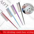 thumbnail image 1 of Fiudx Peine para Perros, Cepillo de Aseo de Acero Inoxidable, Material Duradero y Resistente Al Desgaste, Opciones de Color Azul y Rojo, Herramienta para El Cuidado de Mascotas, Ideal para Perros, Ta, 1 of 2