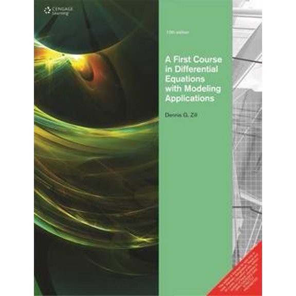 Pre-Owned A First Course in Differential Equations with Modeling Applications (English) 10th Edition, 9781111827052, 1111827052, Paperback, 10 edition