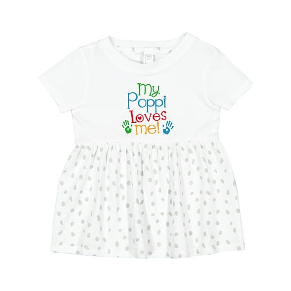 Inktastic My Poppi Loves Me Girls Baby Dress