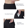 thumbnail image 5 of Pdbokew Womens Golf Pants Lightweight with Zipper Pockets Petite Ankle Dressy Golf Work Business Casual Slacks Black M, 5 of 8