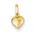 thumbnail image 1 of 14K Yellow Gold Small Hollow Heart Charm, 1 of 2