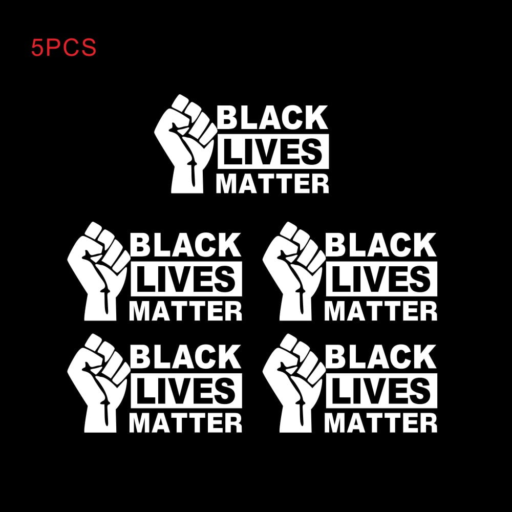 5pc Black Lives Matter Creative Car Body Sticker Bumper Decoration