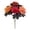Red, variant on Halloween Artificial Flowers with Stems,Fake Halloween Bouquet with Black Maple Leaves, Realistic Silk Flowers Bouquet for Halloween Decoration, Fall Home Decor, Centerpieces, Arrangement,Yellow