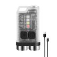 thumbnail image 1 of Mini Flashlight LED Keychain Flashlight Rechargeable Pocket Light Waterproof with 5-Level Brightness 4-Color Light Source, 1 of 8