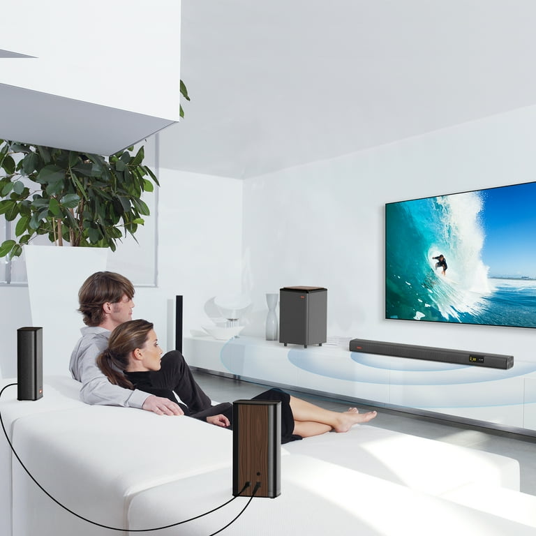 IDEAPLAY Channel Home Theater Surround System, 35 Inch Sound