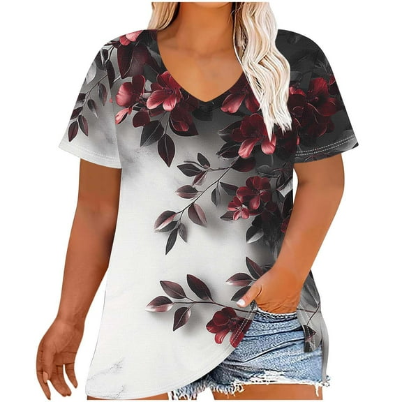 Womens Summer Tops Cotton Womens T Shirts Graphic Pack Shirts for Women Work