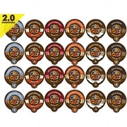 Crazy Cups Chocolate Lovers' Flavored Coffee Variety Single Serve Cups, 24 Ct